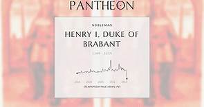 Henry I, Duke of Brabant Biography - Duke of Brabant (from 1183) and Duke of Lower Lotharingia (from 1190)