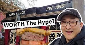 Trying the WORLD's FIRST HAMBURGER! Is Louis' Lunch Worth The Hype?