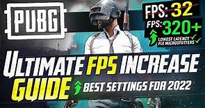 🔧 PUBG: *2022 FREE TO PLAY* Dramatically increase performance / FPS with any setup! BEST SETTINGS ✅