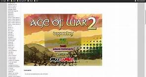 Age of War 2 Tyrone's Unblocked Games playthrough