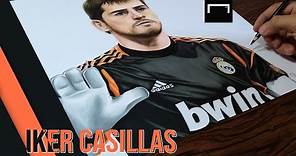 Dibujando a Iker Casillas - Homenaje a la leyenda