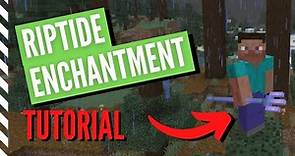 Minecraft RIPTIDE Enchantment Tutorial (What It Does, How To Get & More)