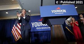 Glenn Youngkin, a Republican financier, defeats Terry McAuliffe in the Virginia governor’s race.