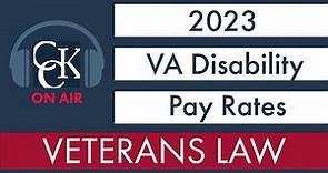 2023 VA Disability Pay Chart and Compensation Rates