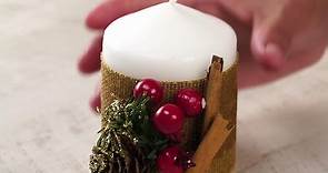 Cómo decorar una vela para Navidad | Craftología