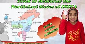 How to Learn States of North East India | Remember All the Northeast States with Memory Trick #gk