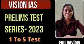 Vision IAS Test Series 2023 (Review)🔥| Vision IAS Prelims 2023 Test Series| UPSC Best Test Series