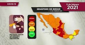 Estos son los datos que el Gobierno Federal dio a conocer este 11 de febrero de 2021 respecto al panorama epidemiológico del Covid-19 en México