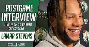 Lamar Stevens on Getting Minutes For Celtics vs Cavs | Postgame Interview 12/14/23