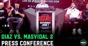 Nate Diaz vs. Jorge Masvidal 2 Press Conference (Full)