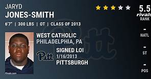 Jaryd Jones Smith 2013 Offensive Tackle Pittsburgh