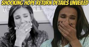 Kristian Alfonso confirms return, Shocking Hope Return Details Unveiled Days of our lives spoilers