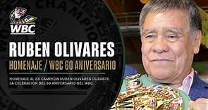 Ruben Olivares, homenaje en el 60 Aniversario WBC
