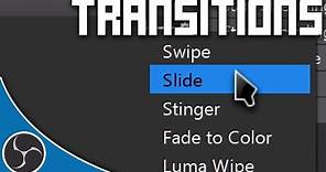 OBS Course 131 - TRANSITIONS - How to create and use Stinger Transitions in OBS (Tutorial & Guide)
