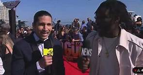 Danny Ramirez red carpet interview for Top Gun: Maverick premiere