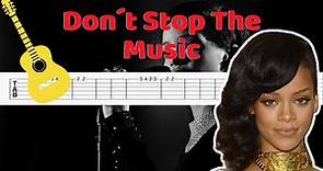 Rihanna - Don´t Stop The Music Guitar Tutorial / Tab