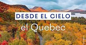 Estamos volando sobre Quebec... en el otoño!