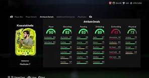 Khvicha Kvaratskhelia Radioactive Player Review!! || EA SPORTS FC 24 Ultimate Team