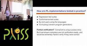 Alastair Donaldson: Testing Language Implementations