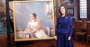 Jesús Herrera se luce con retrato de la princesa Mary, heredera en Dinamarca