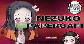 DYI Como hacer a Nezuko de papel fácilmente PAPERCRAFT / DEMON SLAYER