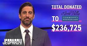 Final Jeopardy!: Aaron Rodgers' Last Show & Charity Total | JEOPARDY!
