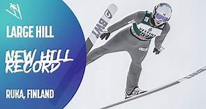 Halvor Egner GRANERUD sets a NEW HILL RECORD with 150.5 mt.! | Ruka | FIS Ski Jumping