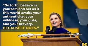 4-30-2022 Maria Shriver Commencement Remarks at the University of Michigan