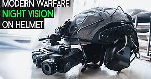 Mounting the Modern Warfare Night-Vision Goggles to my Helmet