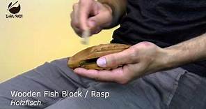 Wooden Fish Block/Rasp - Percussion for Children