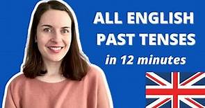 ALL English Past Tenses Explained in 12 Minutes [including USED TO and WOULD!]