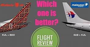 Malindo Air or Malaysia Airlines? Flight Review #MalindoAir #MalaysiaAirlines #FlightReview