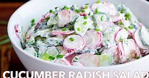 How To Make Creamy Cucumber Radish Salad