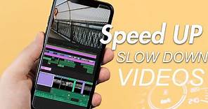 How to Speed UP / Slow Down a Video on iPhone (easy)