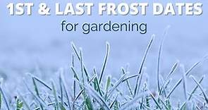 How to Easily Find Your First and Last Frost Dates