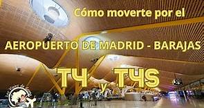 Tour por AEROPUERTO MADRID BARAJAS T4 Y T4S Cómo moverte por las terminales, tiendas, restaurantes..