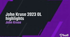 John Kruse 2023 OL highlights