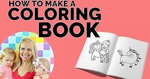 Step by Step: Make a coloring book for your kids (for free!!) 👧