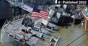World War II Navy Ship Is Tilting Into the Buffalo Waterfront