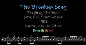 The Breakup Song, Chords, Lyrics and Timing