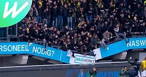 Terrifying moment part of stadium collapses as Vitesse fans celebrate victory | WeShow Football