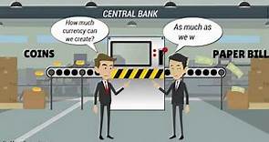 Central Banks and Commercial Banks Compared in One Minute
