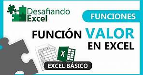 Función VALOR en Excel | Funciones en Excel #39
