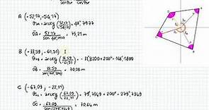 Calcolo di un quadrilatero, note le coordinate dei vertici