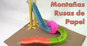 Montañas rusas de papel - ¡Divertida actividad STEM!