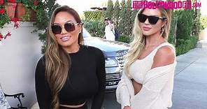 Daphne Joy Entertains Paparazzi Questions While Leaving Lunch With Her Personal Trainer