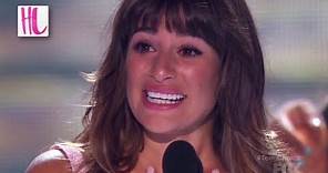 Lea Michele Cries For Cory Monteith At Teen Choice Awards 2013