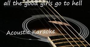 all the good girls go to hell - Billie Eilish (Acoustic Guitar Karaoke)