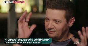 "Eu escolhi viver", diz ator Jeremy Renner na primeira entrevista após acidente