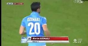 Napoli vs Barcelona 1-0 Blerim Dzemaili Amazing Goal